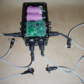 Collector with four sensors